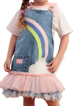 Sapolete Infantil Jeans Arco Iris Petit Cherie