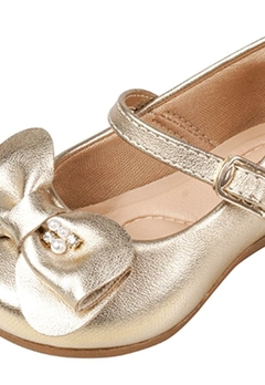 Sapato Infantil Laço Dourado Pampili - comprar online