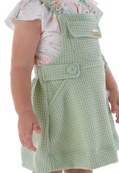 Conjunto Salopete Infantil Verde Kikixodó - comprar online