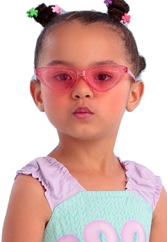 Oculos Sol Rosa Transparente Infantil Mon Sucrê