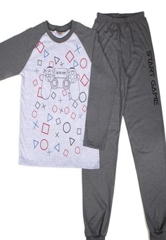 Pijama Infantil Cinza Controle Have Fun - comprar online