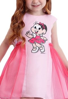 Vestido Infantil Rosa Monica Tule Rosa Turma da Monica - comprar online
