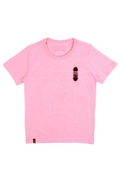 Camiseta Infantil Skate Rosa Banana Danger