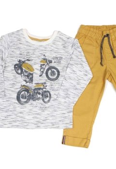Conjunto Camiseta Calça Jet Moto Amarelo Have Fun - comprar online