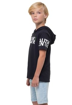 Camiseta Infantil Malha Preto Açucena na internet