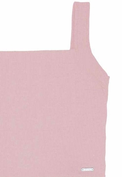 Blusa Top Malha Canelada Rosa D'Way - comprar online