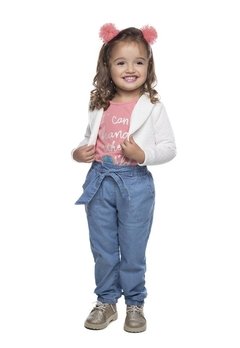 Calça Infantil Jeans Laço Have Fun