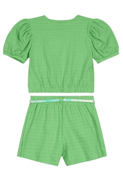 Conjunto Shorts Blusa Verde Infantil Brandili - comprar online