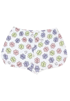 Conjunto Pijama Blusa Short Infantil Branco Pulla Bulla na internet
