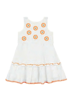 Vestido Infantil Gaze Branco Nanai - comprar online