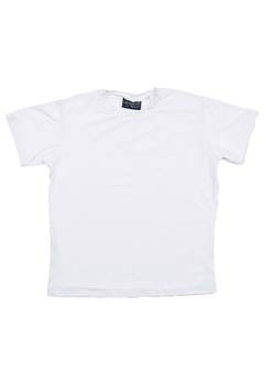 Camiseta Manga Curta Infantil Branca Vrasalon - comprar online
