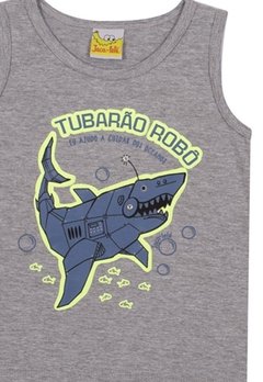 Conjunto Infantil Bermuda Azul Tubarão Nini&Bambini - comprar online