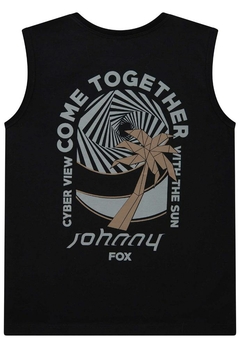 Camiseta Regata Infantil Preta Johnny Fox - comprar online