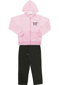 Conjunto Calça Infantil Rosa NYC Vrasalon