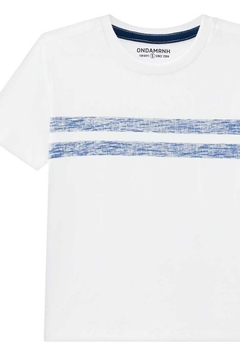 Conjunto Camiseta Malha Flame Branco Onda Marinha - comprar online
