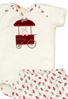 Kit Body e Shorts Carrinho de Sorvete Tilly Baby - comprar online