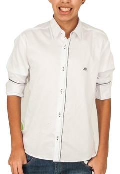 Camisa Juvenil 3/4 Branca Polo Men Absolute - comprar online