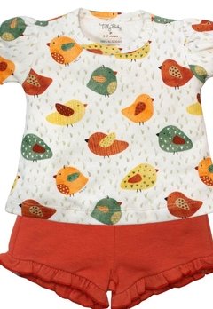 Conjunto Bebê Pássaros Vermelho Tilly Baby - comprar online