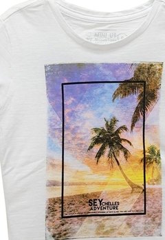 Blusa MC Sunset Branco Mini Us - comprar online