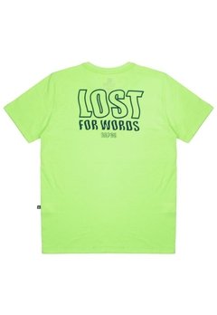 Camiseta MC Lost For Words Verde Flúor Banana Danger - comprar online