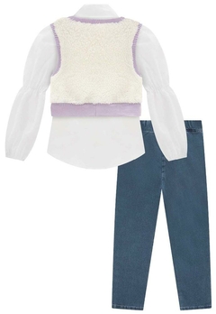 Conjunto Camisa Colete Calça Jeans Infantil Kukiê - comprar online