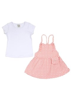 Conjunto Infantil Blusa Vestido Rosa Have Fun - comprar online