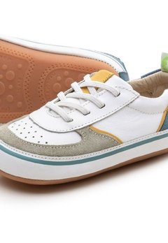 Tenis Infantil Branco/Verde Tip Toey Joey - comprar online