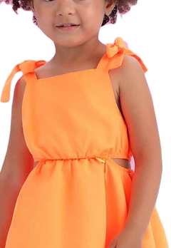 Vestido Infantil Festa Laranja Mon Sucré - comprar online