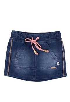Short Saia Infantil Jeans Pull-ga