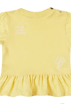 Conjunto Blusa Amarela Shorts Infantil Somnii - comprar online