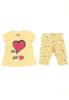 Pijama Kiss Love Blusa Meia Malha Ribana Have Fun