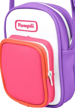 Bolsa Infantil Pampili Holográfica Branca Colorida - comprar online