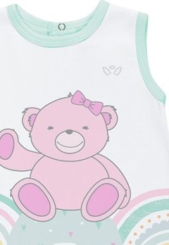 Macacão Curto Urso Estampado Anjos Baby - comprar online