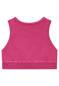 Cropped Tricot Top Rosa Lilimoon - comprar online