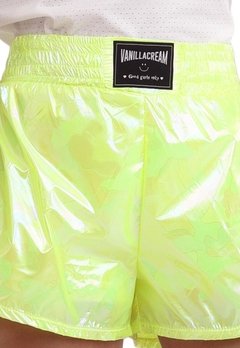 Shorts Boxer Infantil Verde Neon Vanilla Cream - comprar online