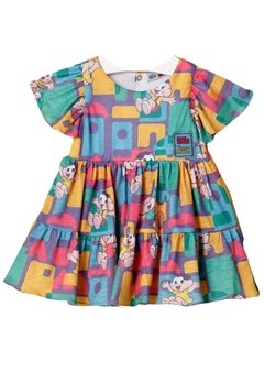 Vestido Infantil Estampado Estampada Turma da Monica