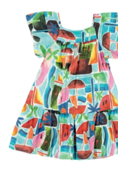Vestido Infantil Viscose Estampado Nanai - comprar online