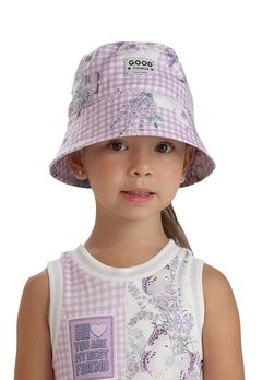 Chapéu Infantil Estampado Lilás Petit Cherie