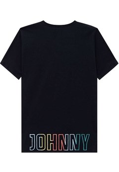 Camiseta Infantil Preta Johnny Fox - comprar online