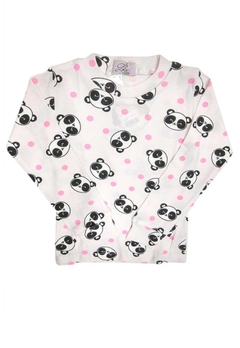 Pijama Infantil Panda Rosa Vim Vi Venci - comprar online