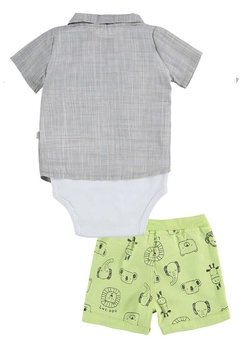 Conjunto Body Infantil Verde LucBoo na internet