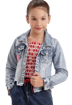 Jaqueta Infantil Jeans Petit Cherrie