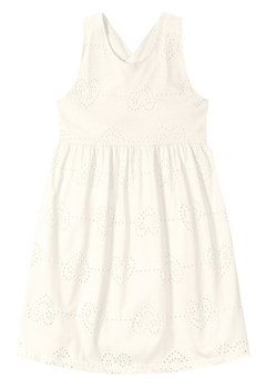 Vestido Infantil Meia Malha Branco Brandili na internet