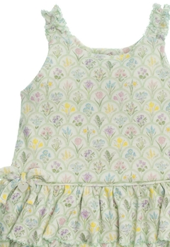 Macacão Curto Vestido Alça Estampado Anjos Baby - comprar online