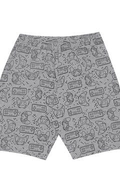 Conjunto Pijama Camiseta Bermuda Infantil Mescla Cinza Pulla Bulla na internet