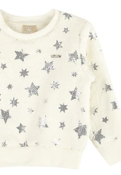 Blusão em Pelo Estrelas Off White Colorittá - comprar online