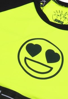 Maiô Infantil Amarelo Neon Smile Banana Danger - comprar online