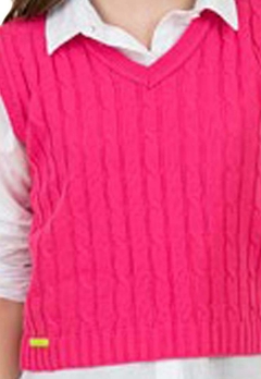 Colete Rosa Pink Canelado Infantil Collie - comprar online