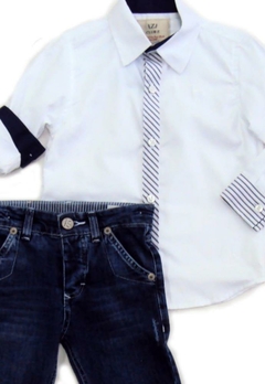 Conjunto Infantil Camisa Jeans Clubz & Matinée - comprar online