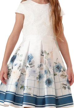 Vestido Infantil Branco Flores Petit Cherrie - comprar online